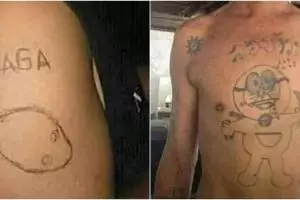 Gagal sangar, 13 gambar tato nyeleneh ini bikin dahi berkerut
