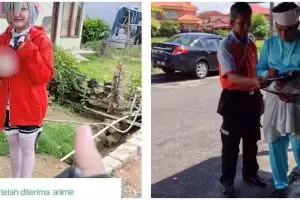 13 Potret lucu kostum penerima paket ini bikin kurir auto heran