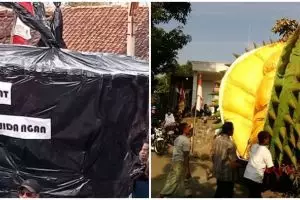 11 Penampakan nyeleneh benda dibawa pawai, yang bikin kreatif pol