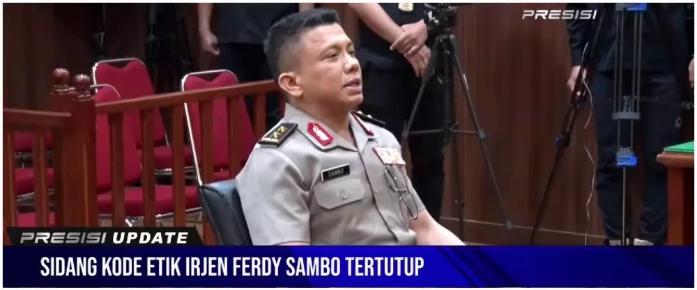 sidang kode etik Ferdy Sambo © YouTube/POLRI TV RADIO