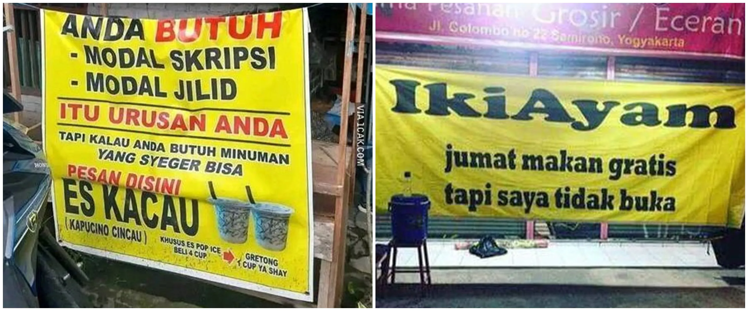 13 Potret spanduk pakai marketing nyebelin ini bikin nyengir lebar