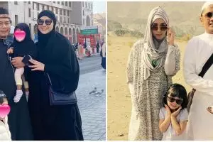 Momen 9 seleb ajak anak balitanya ibadah umrah, terbaru Dinda Hauw