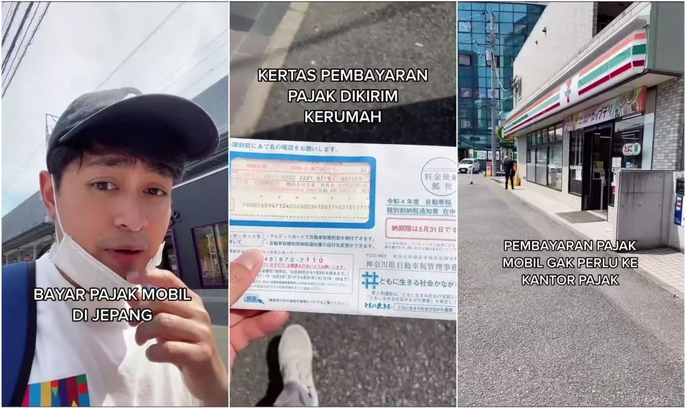 bayar pajak mobil di jepang © TikTok