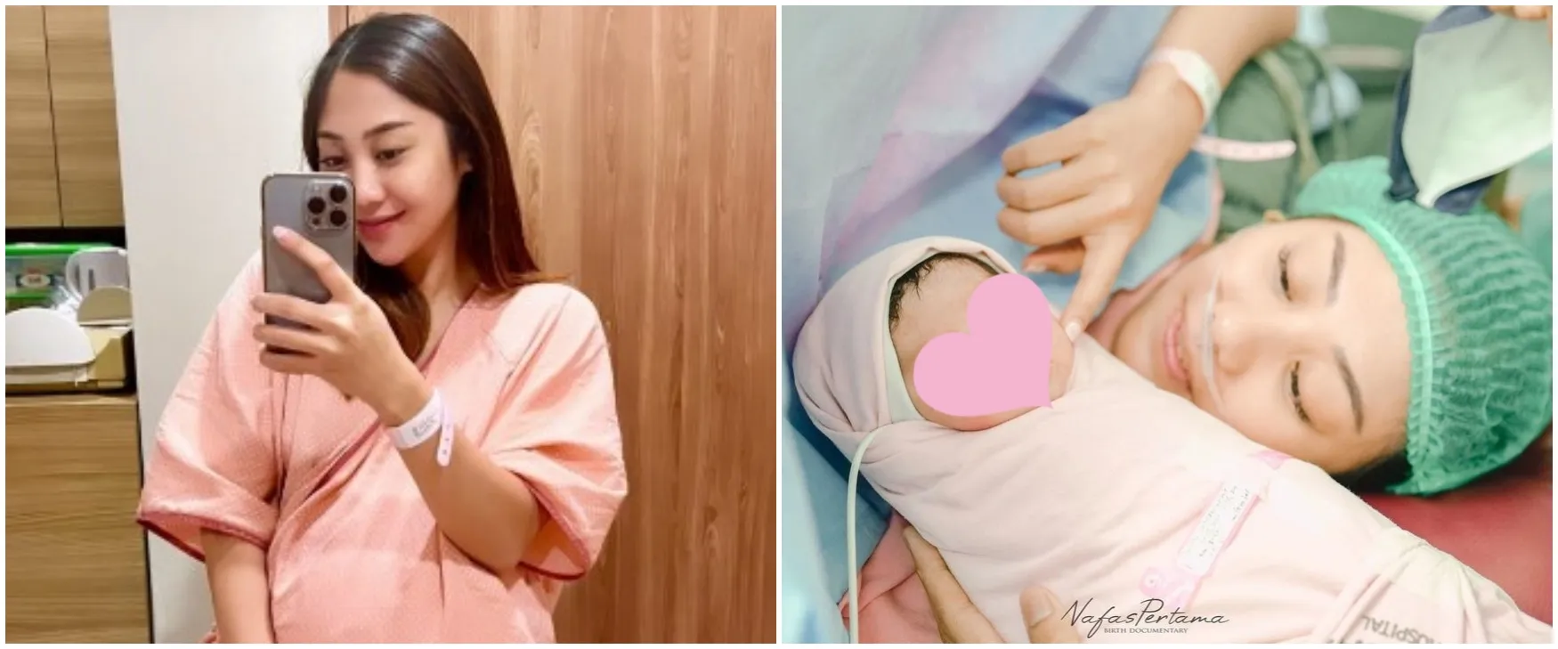 9 Momen persalinan Winona Willy adik Nikita Willy, didampingi keluarga