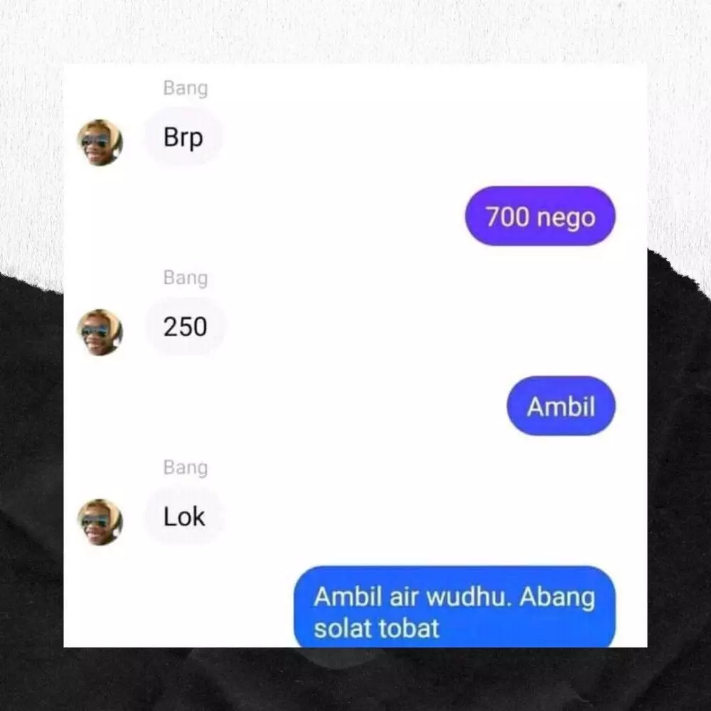 chat lucu pembeli nawar keterlaluan © berbagai sumber chat lucu pembeli nawar keterlaluan © berbagai sumber