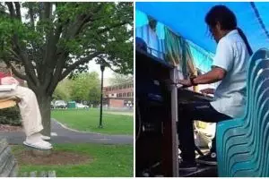 11 Potret nyeleneh saat pakai kursi ini ada-ada saja idenya