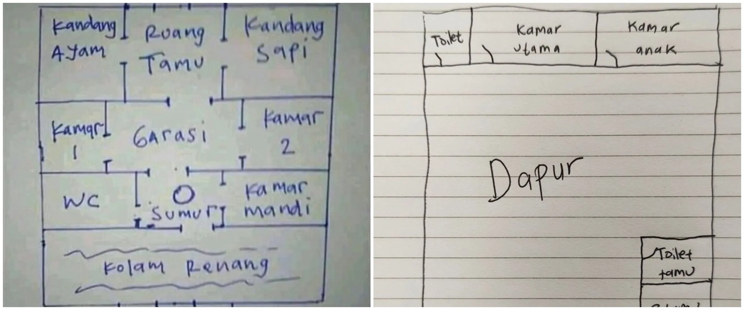 11 Denah rumah nyeleneh ala warga Twitter ini bikin garuk kepala