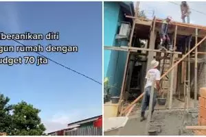 Modal Rp 70 juta, pria ini nekat bangun rumah minimalis modern