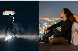 5 Ide pose prewedding di malam hari, estetik bertabur bintang