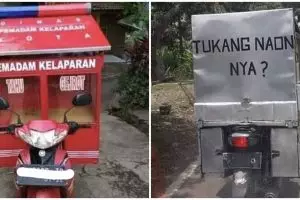 11 Penampakan gerobak motor pedagang ini desainnya kreatif abis