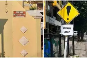 13 Tulisan lucu 'kurang huruf' di tempat umum ini bikin salah paham