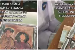 Murid ini tak buat gambar sesuai tugas, kisah di baliknya bikin nyesek