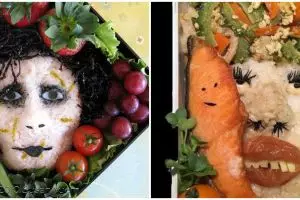 13 Potret nyeleneh sajian nasi bento ini bikin nggak nafsu makan