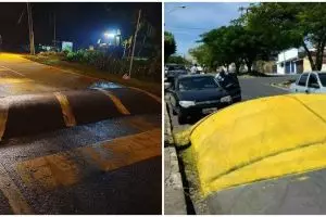 13 Penampakan nyeleneh polisi tidur ini bikin males lewatnya