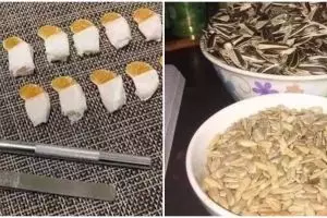 13 Aksi kocak orang kelewat gabut dengan makanan, nggak habis pikir
