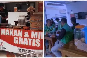 Warung ini bagikan makanan gratis setiap hari, ambil sendiri sepuasnya