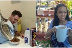 11 Tingkah lucu orang lagi sarapan, bikin tepuk jidat