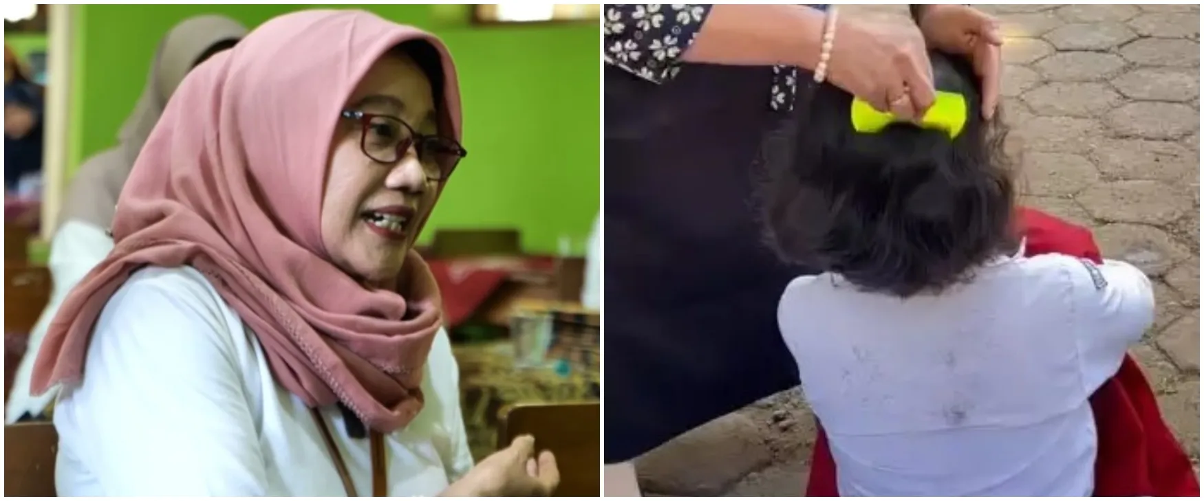 Viral guru basmi kutu di rambut sang murid, begini kisah di baliknya