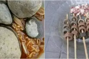 13 Potret benda nyeleneh di makanan ini bikin hilang fokus