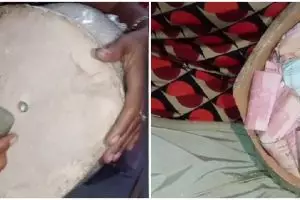 Wanita bongkar celengan hasil 2 tahun nabung, nominalnya fantastis