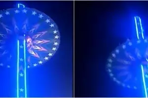 Momen wahana rekreasi jatuh dari ketinggian 24 meter, 16 orang terluka