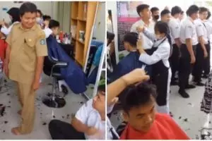 Tak asal gunting, sekolah ini punya cara unik saat razia rambut murid