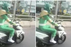 11 Potret desain jaket ojek online ini absurd, bikin heran lihatnya