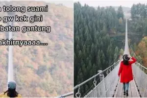 Wanita ini bagikan ekspektasi vs realita difoto suami, gagal estetik