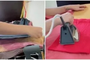 Wanita ini bagikan tips menyetrika baju biar cepat, antiribet dan rapi