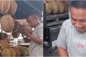 Pria ini tunjukkan penjual durian mirip Ferdy Sambo, bikin salah fokus
