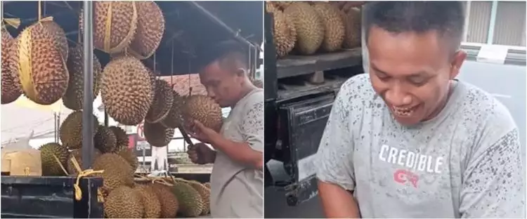 Pria ini tunjukkan penjual durian mirip Ferdy Sambo, bikin salah fokus