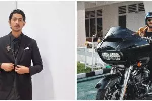 Kocaknya Arya Saloka pakai helm pemusnah ketampanan, wajah auto beda