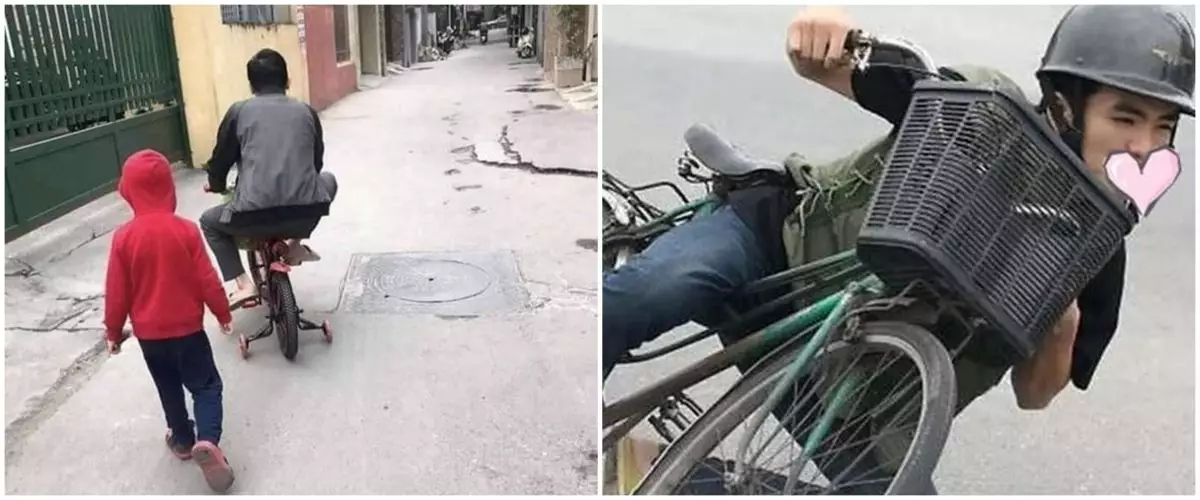11 Tingkah nyeleneh bapak-bapak main sepeda, aksinya ada aja