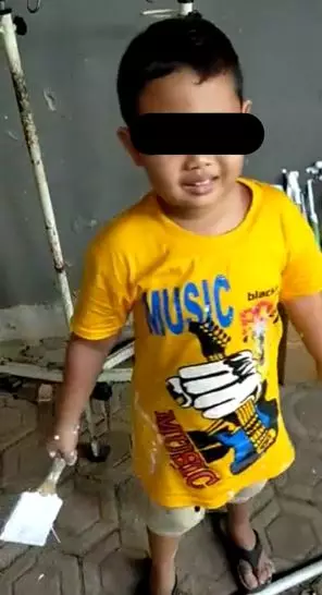 Niat bantu ngecat, anak ini malah cat motor  TikTok