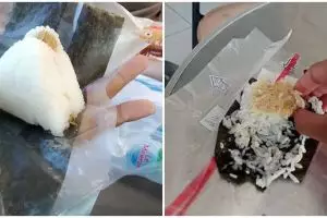 11 Potret kocak orang Indonesia makan onigiri ini bikin geleng kepala
