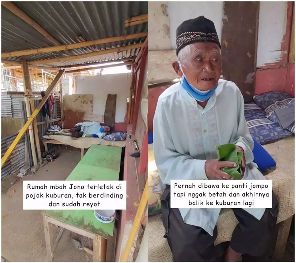 kisah kakek tinggal di kuburan © TikTok kisah kakek tinggal di kuburan © TikTok