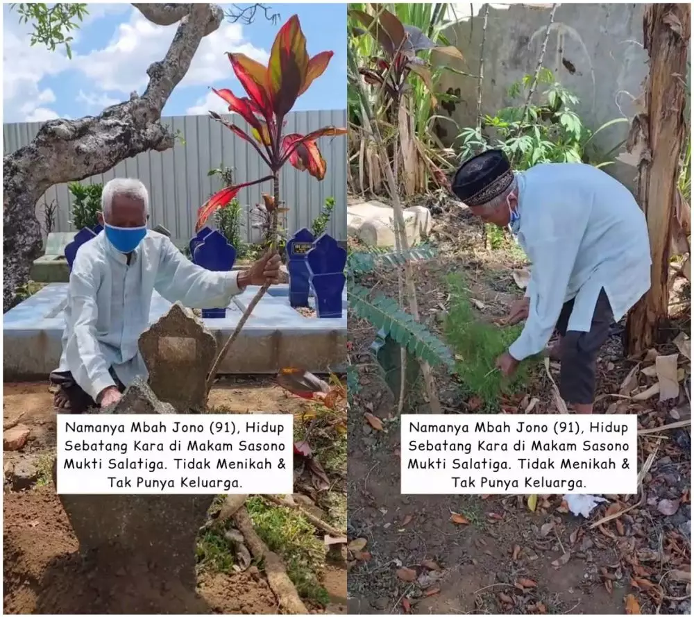 kisah kakek tinggal di kuburan © TikTok kisah kakek tinggal di kuburan © TikTok