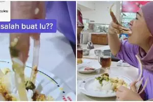 Ditonton 35 juta kali, wanita berkuku panjang lahap makan nasi padang