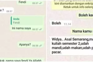 11 Chat lucu tanya nama ini bikin nggak berhenti senyum