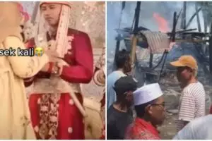 Rumah pengantin ini terbakar jelang pernikahan, uang mahar ikut hangus