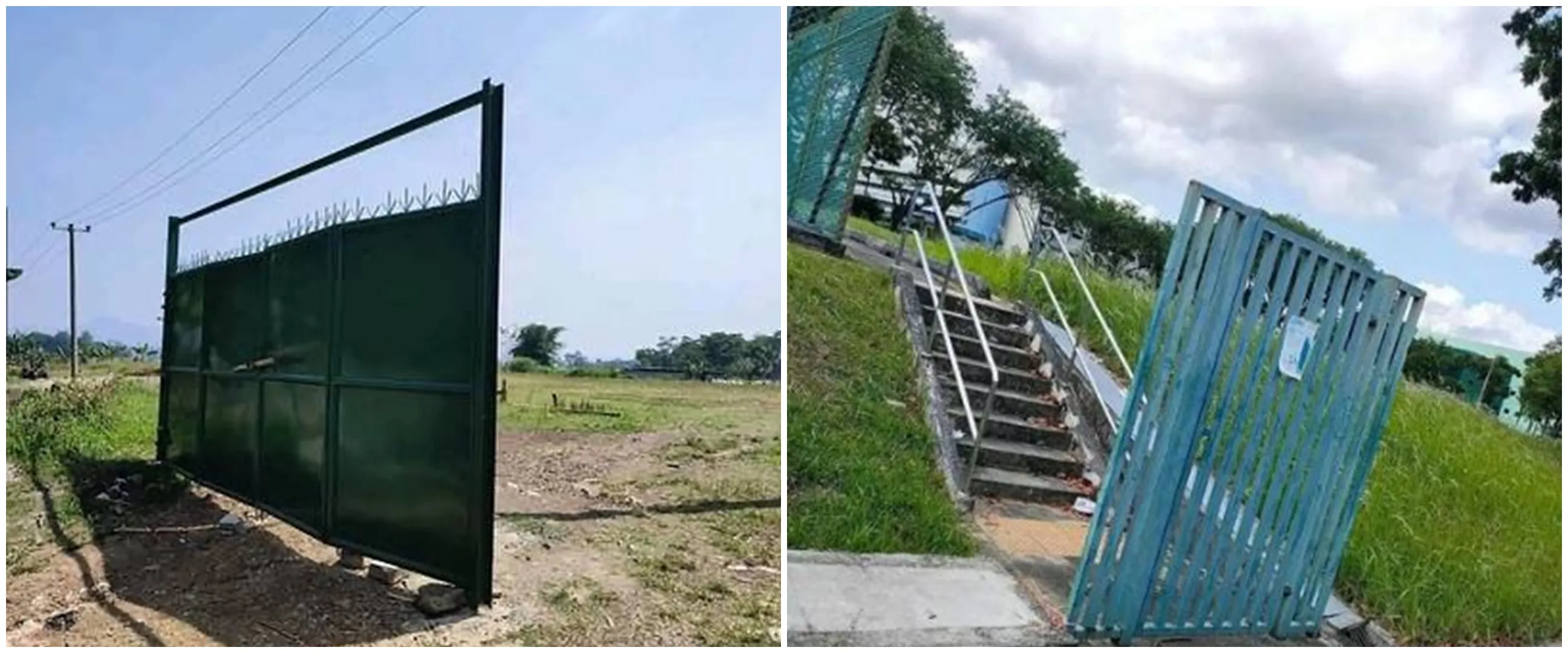 11 Potret lucu pasang pintu gerbang di tempat umum, endingnya sia-sia