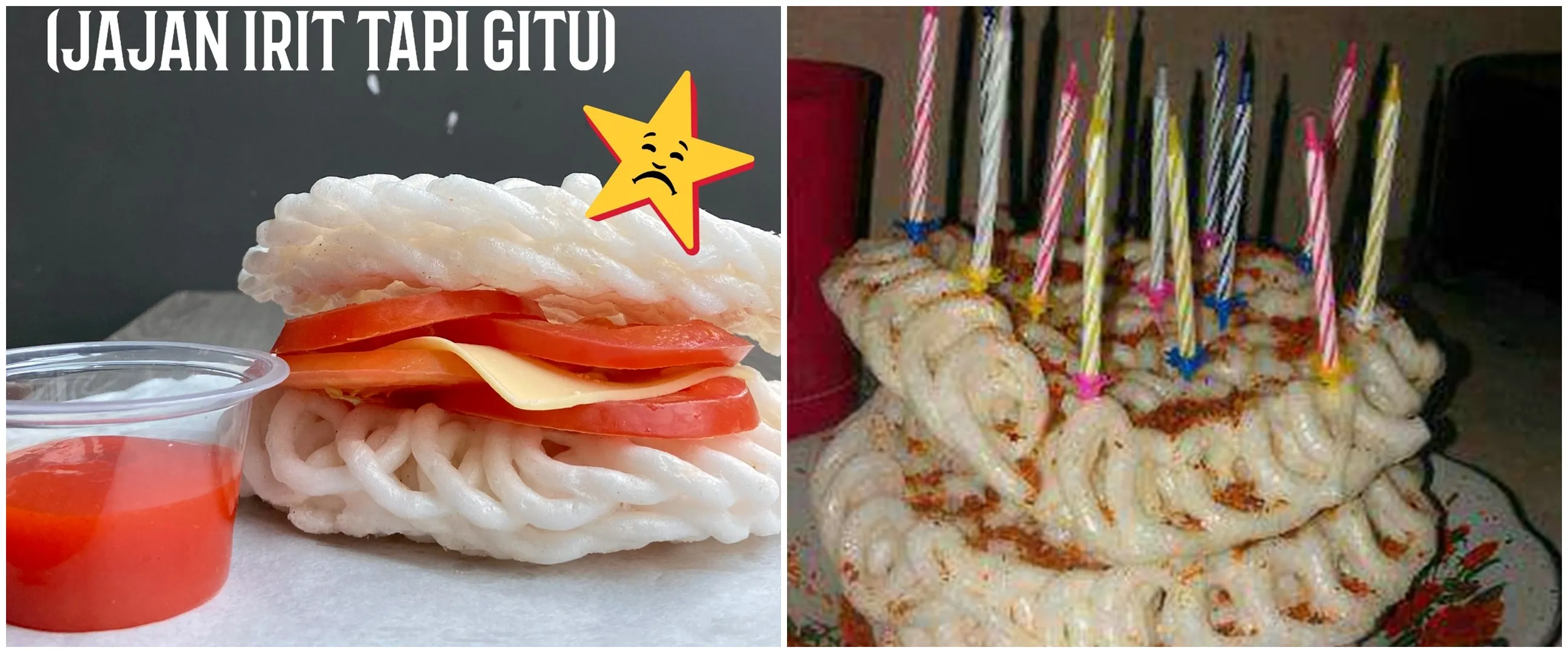 11 Potret nyeleneh makan pakai kerupuk ini bikin tepuk jidat