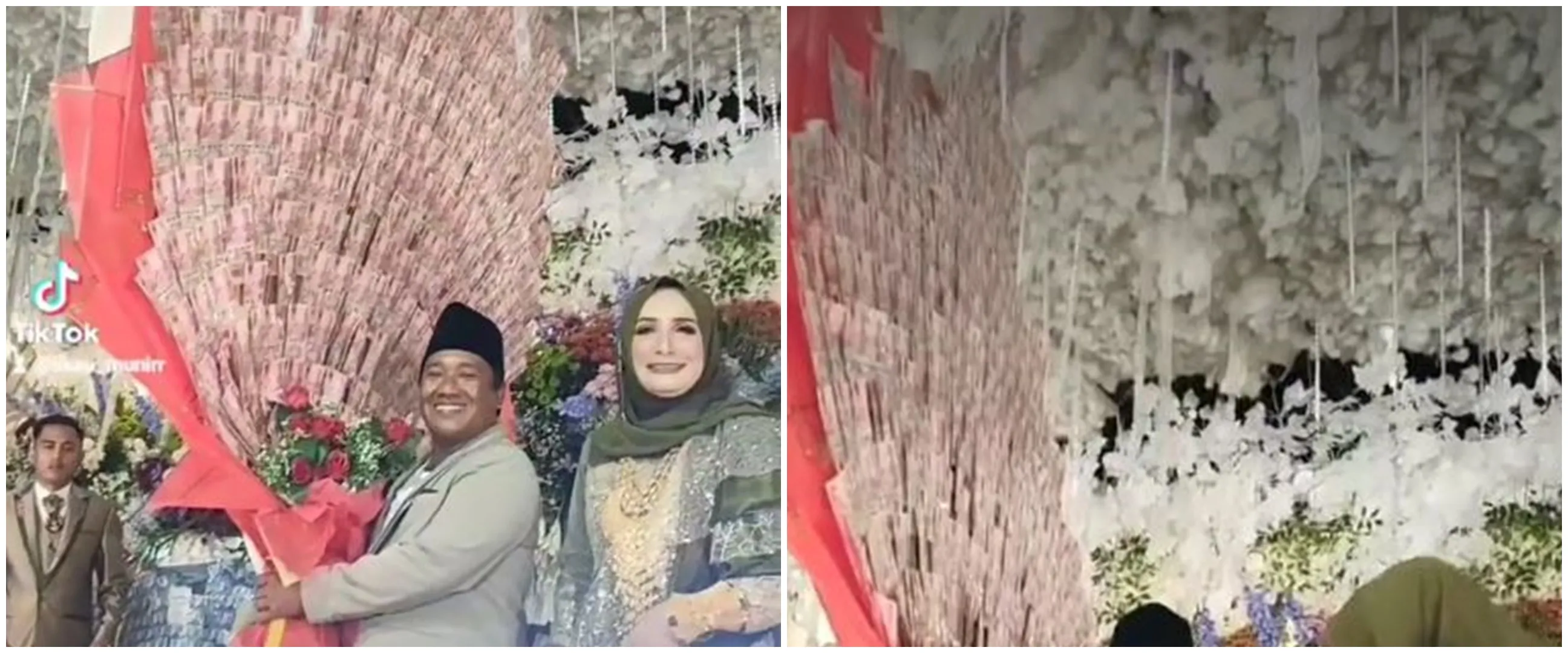 Bikin syok, pria ini beri kado nikah buket bunga setinggi orang dewasa