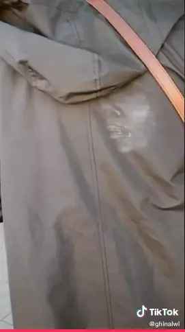 makeup nempel di jaket Tiktok