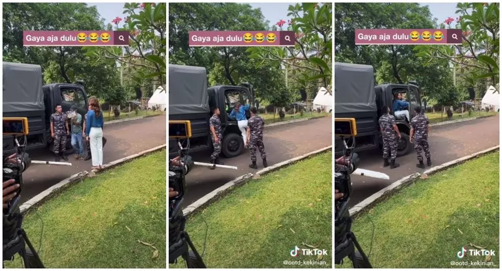 di balik layar naik truk tentara © berbagai sumber