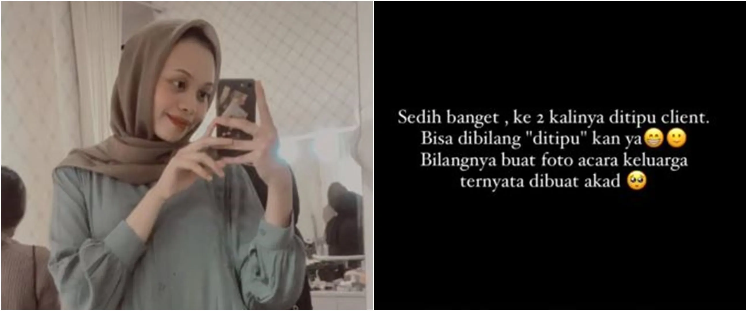 Curhat MUA ditipu klien, pesan riasan foto keluarga ternyata buat akad