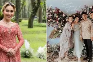 Gaya 11 pedangdut hadiri acara lamaran, Lesty Kejora simpel elegan