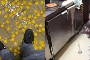 13 Momen apes makanan ambyar di lantai, bikin yang lihat ngelus dada