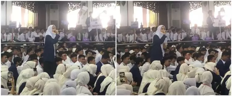 Mahasiswi ini nyanyi lagu Sang Dewi saat ospek, suaranya banjir pujian