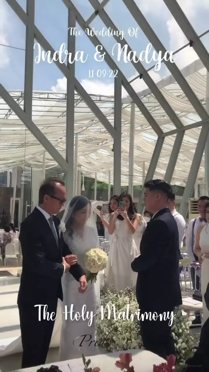 potret pernikahan nadya mci season 8 © instagram